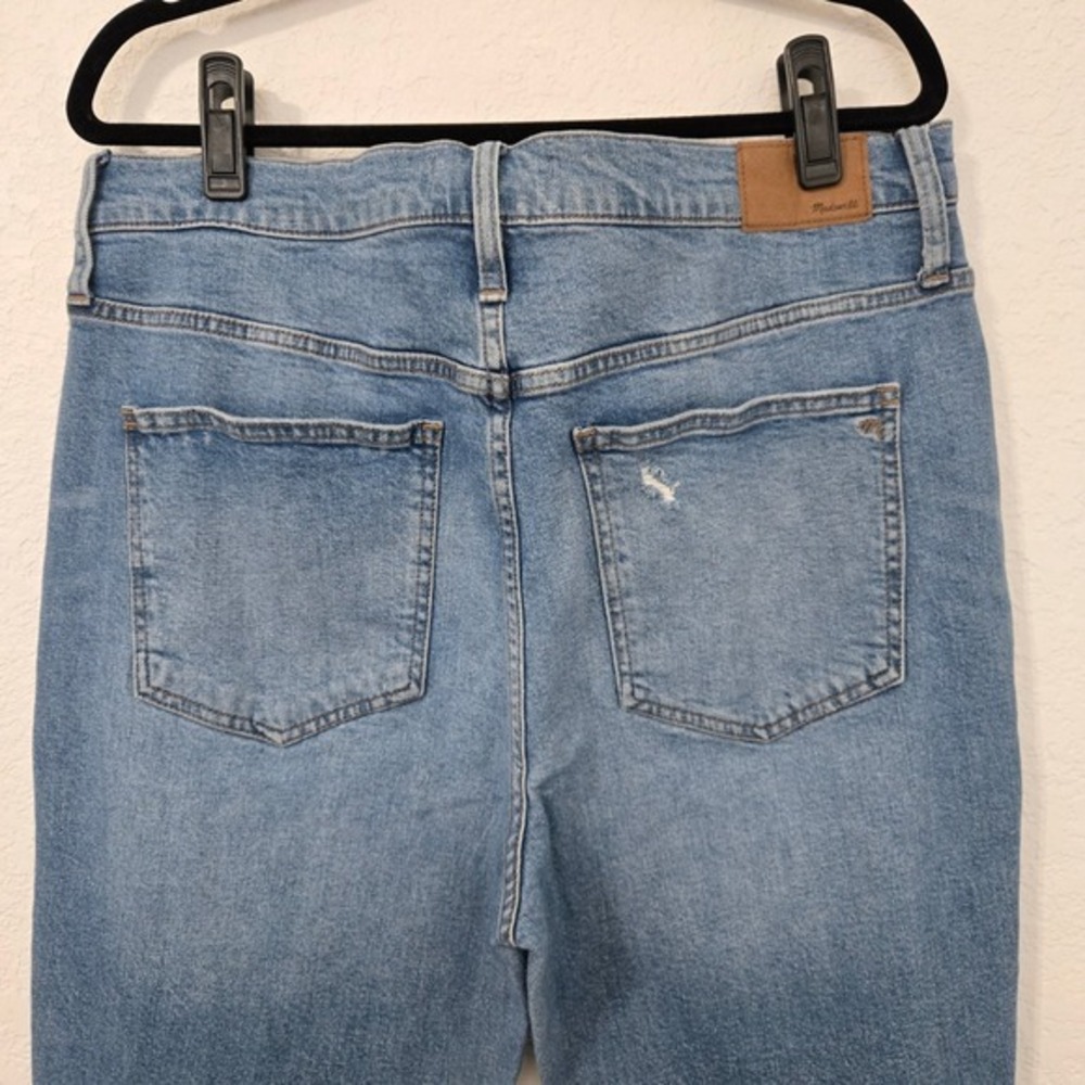 Madewell The Perfect Jean Womens 32 Tapered Distressed Mom High Rise Jeans - Picture 4 of 7